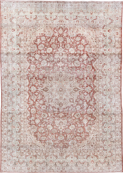 Antique Kashan Area Rug (8' x 12')